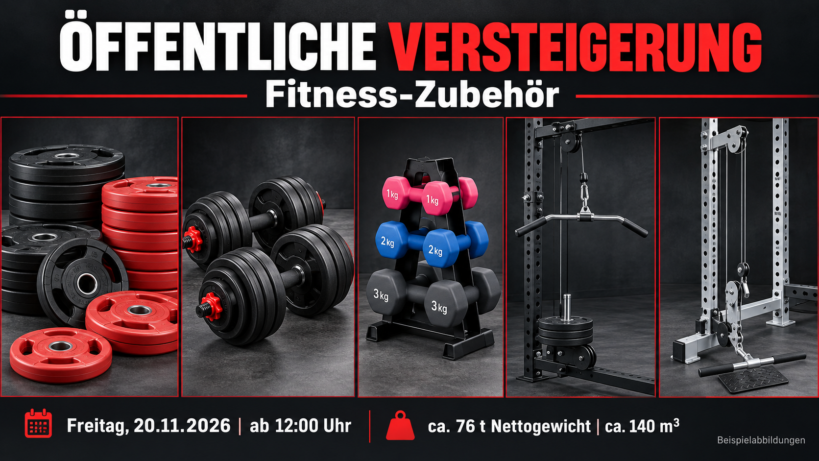 Großes Konvolut Neuware Fitnessgeräte u. Hanteln